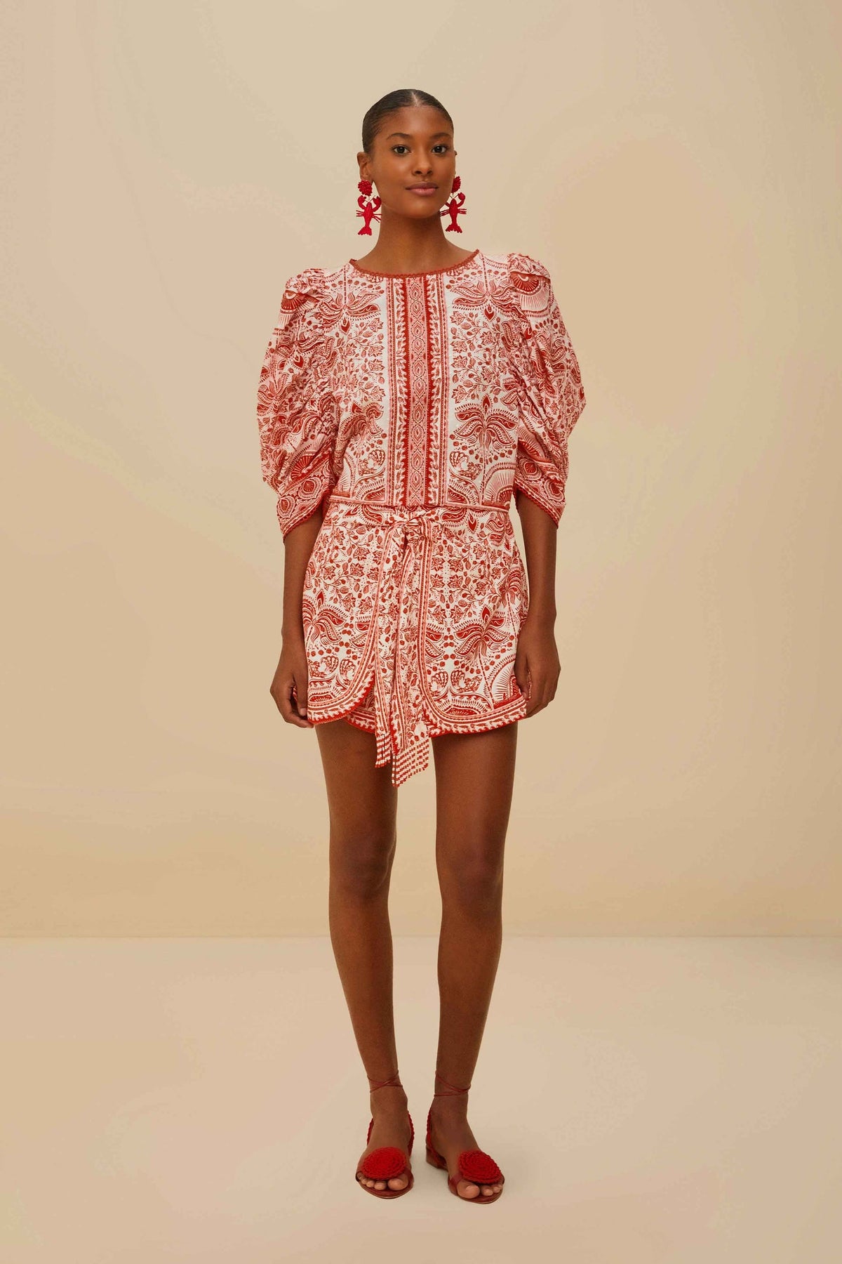 FARM Rio Red River Ride Blouse