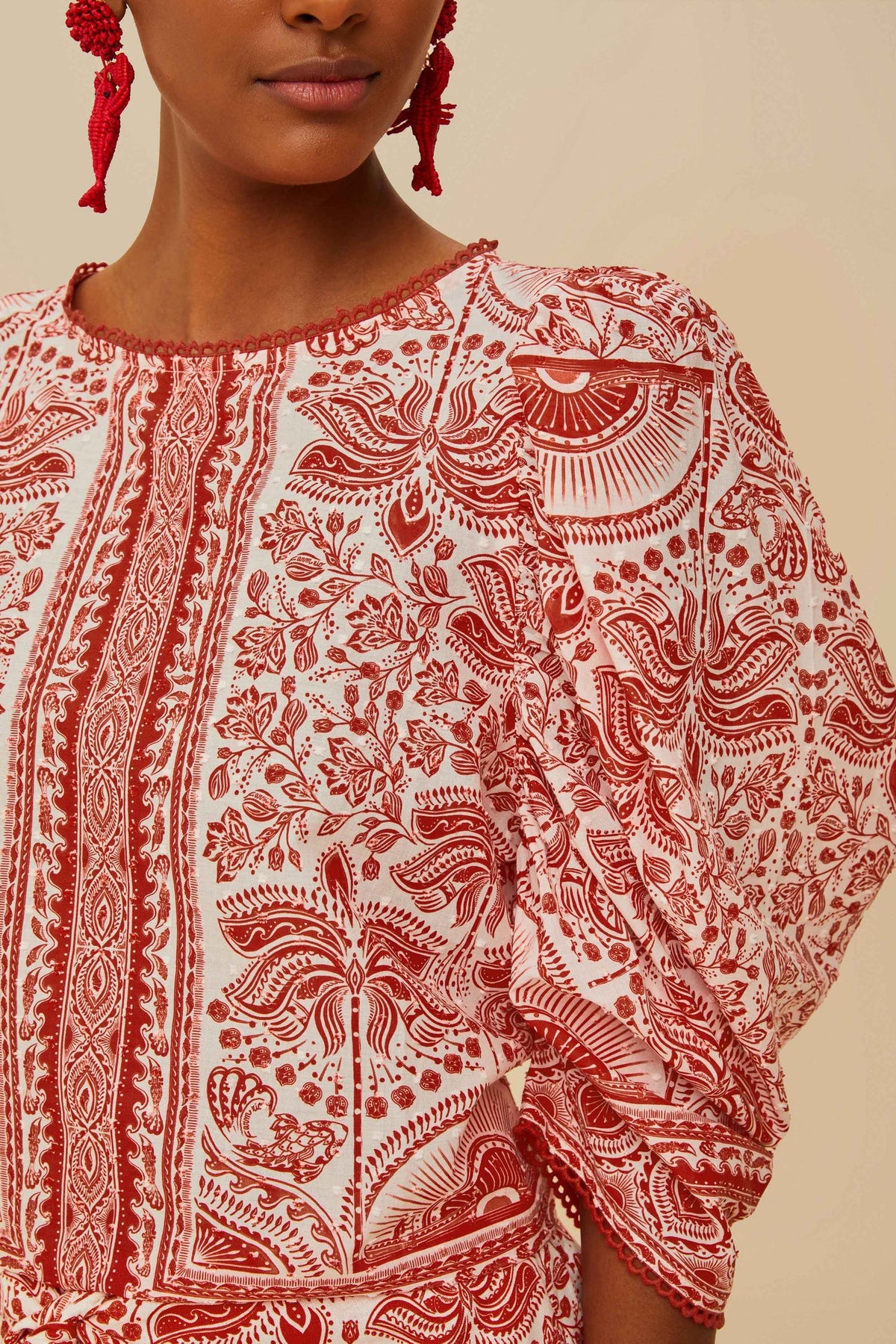 FARM Rio Red River Ride Blouse