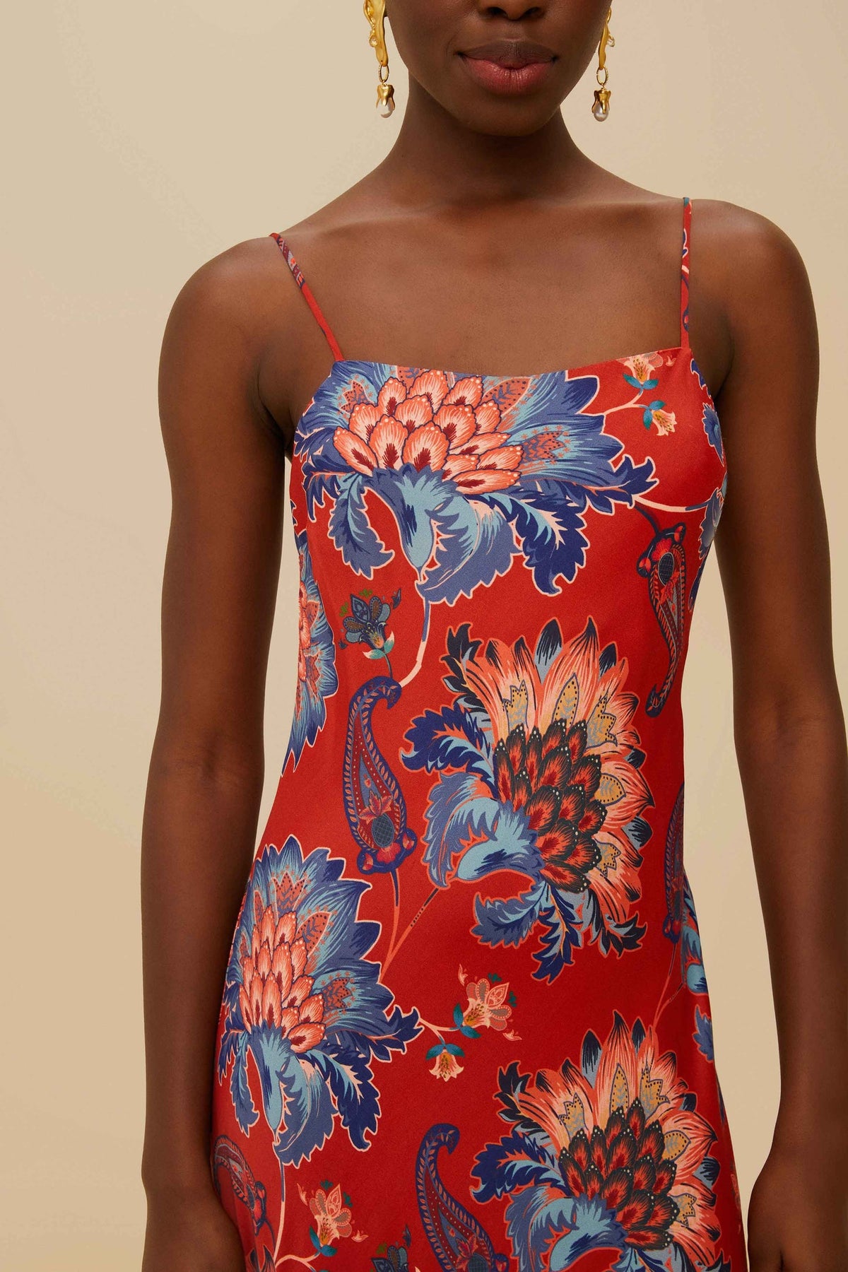 FARM Rio Red Luang LENZING™ Maxi Dress